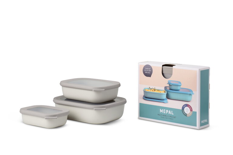 Multikom Cirqula rechthoekig 3-delige set (500 1000 2000) - Nordic white