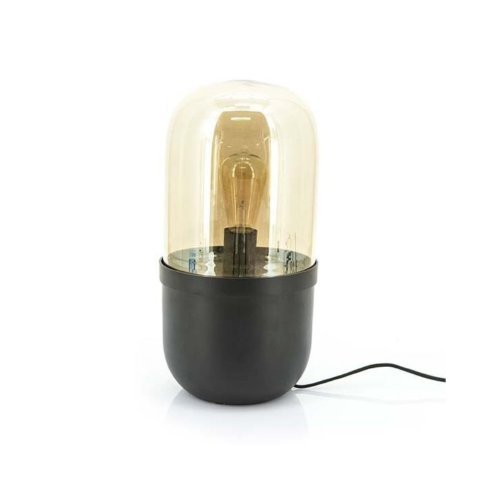 FurniLux Maverick Tafellamp Zwart - Industrieel Design - 20x20x43cm