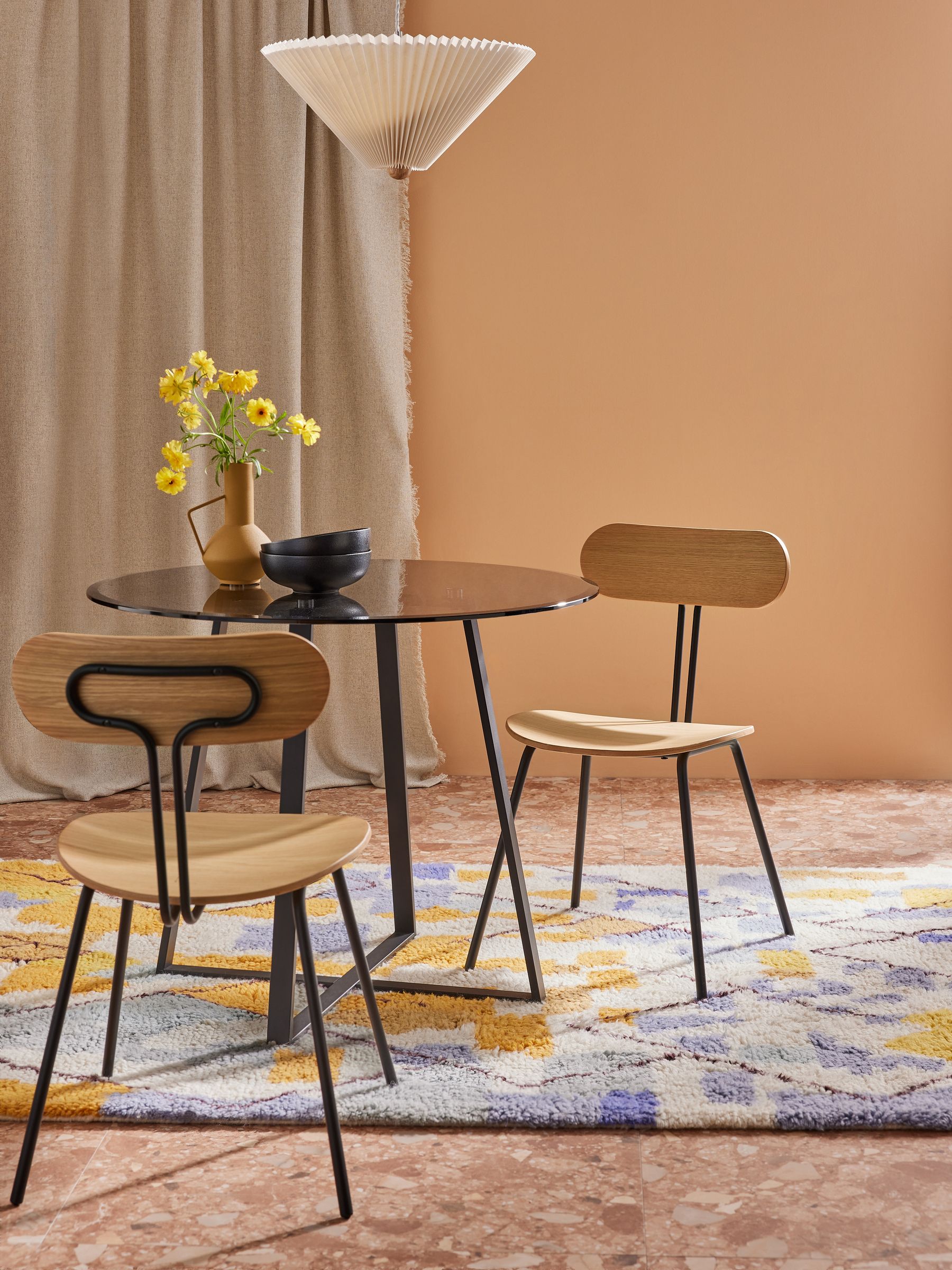 Set of 2 Tambo Dining Chairs in Oak