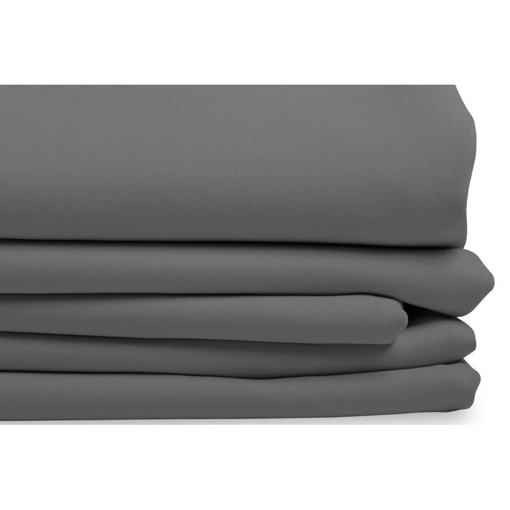 - Rideau occultant gris 140 x 260