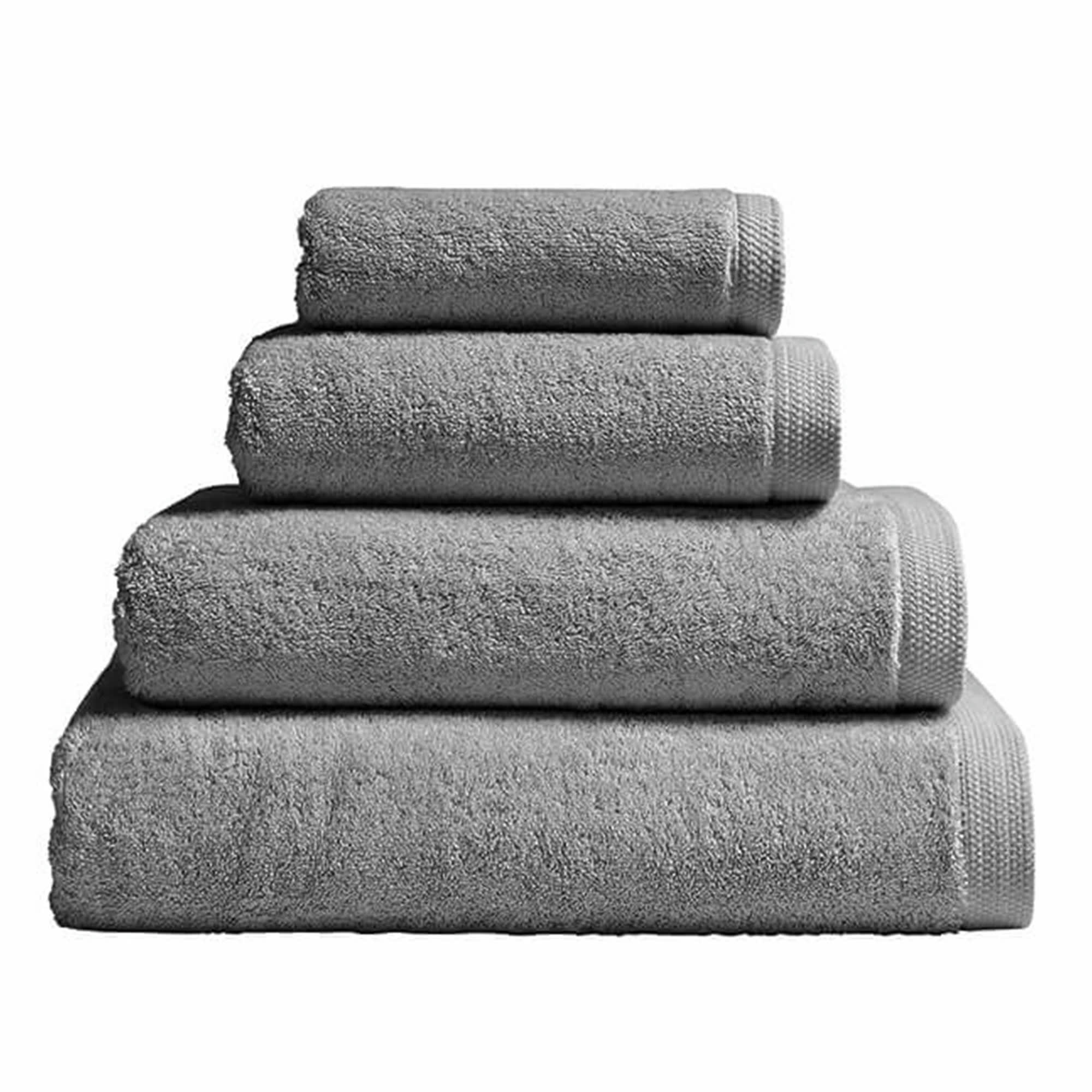 ESSENTIEL - Serviette de bain en coton gris galet 40x60