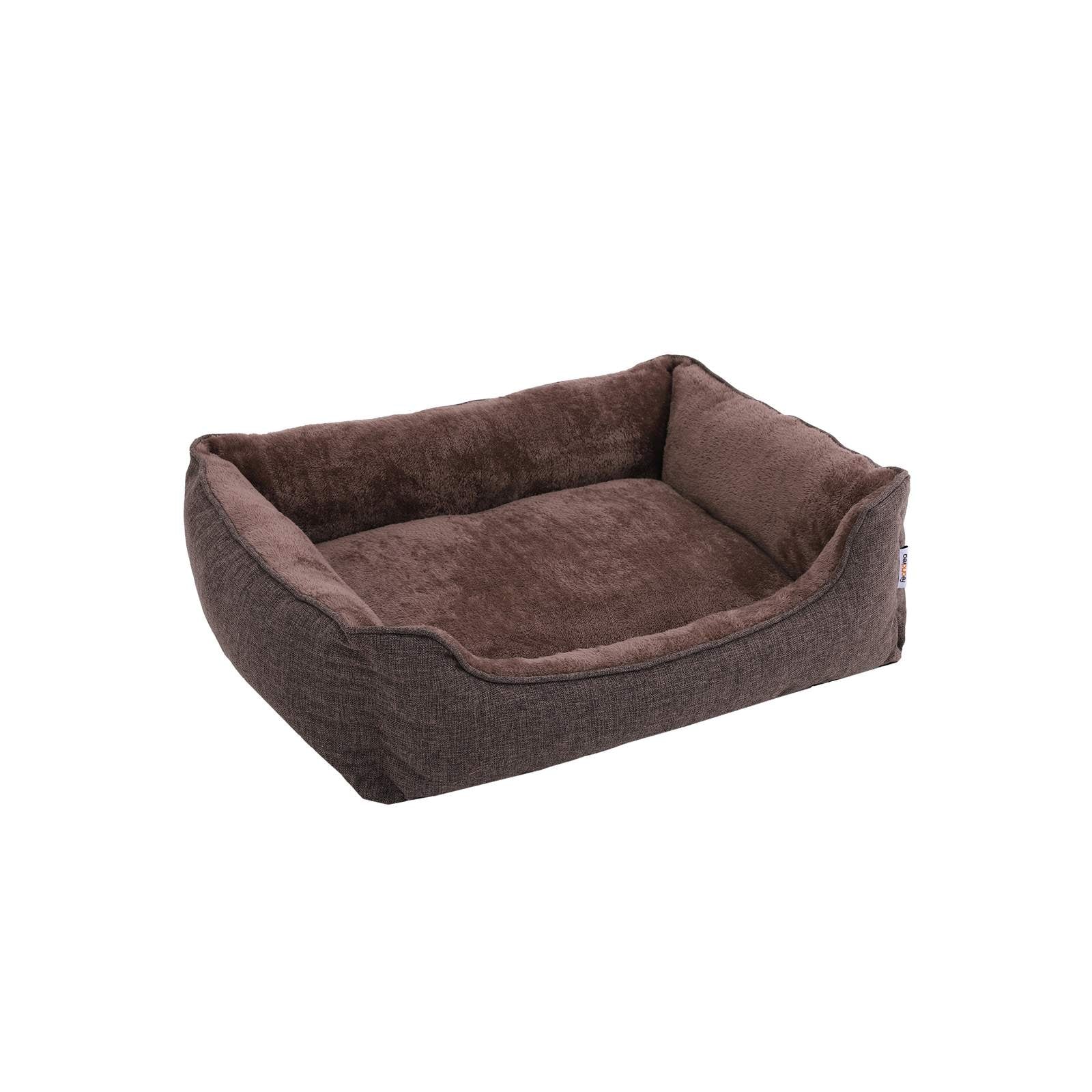 Panier pour chien en tissu peluche