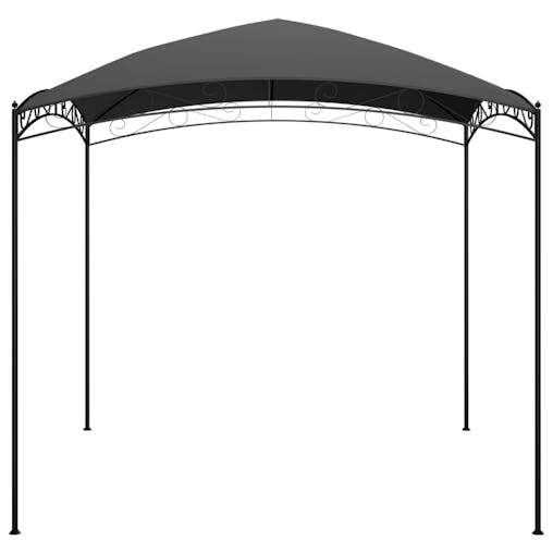 NNEVL Gazebo 3x3x2.65 m Anthracite 180 g/m&sup2;