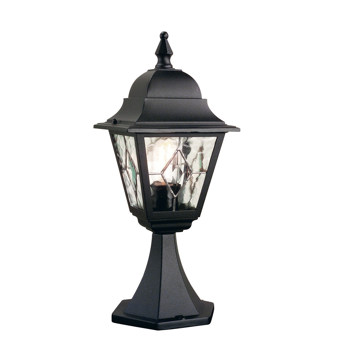 Lampa ogrodowa stojąca czarna Norfolk wys:44 cm 1xE27x60W IP44 Elstead