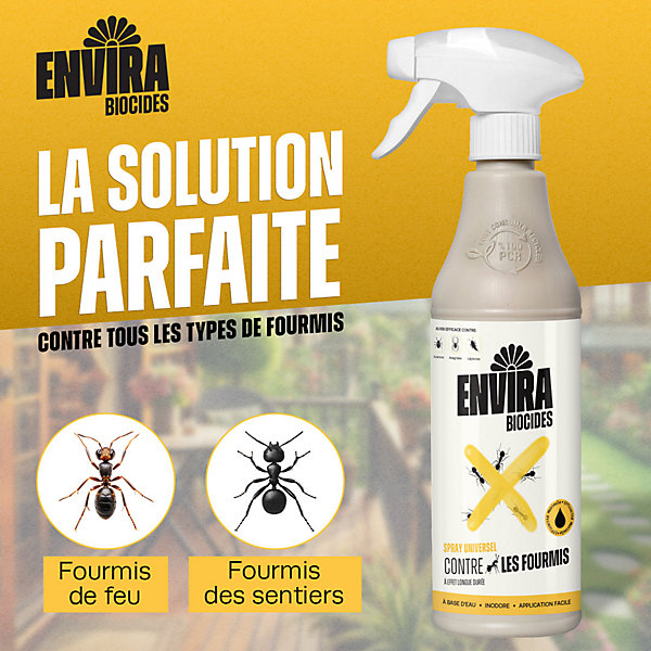 Envira Spray Anti-Fourmis Pack Avantage avec Pulvérisateur à Pression - Protection Rapide et Efficace 4X5L   Pulvérisateur