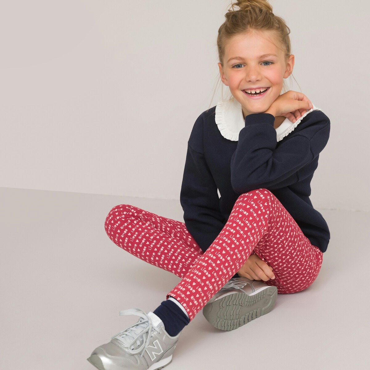 Lot de 2 leggings uni + imprimé