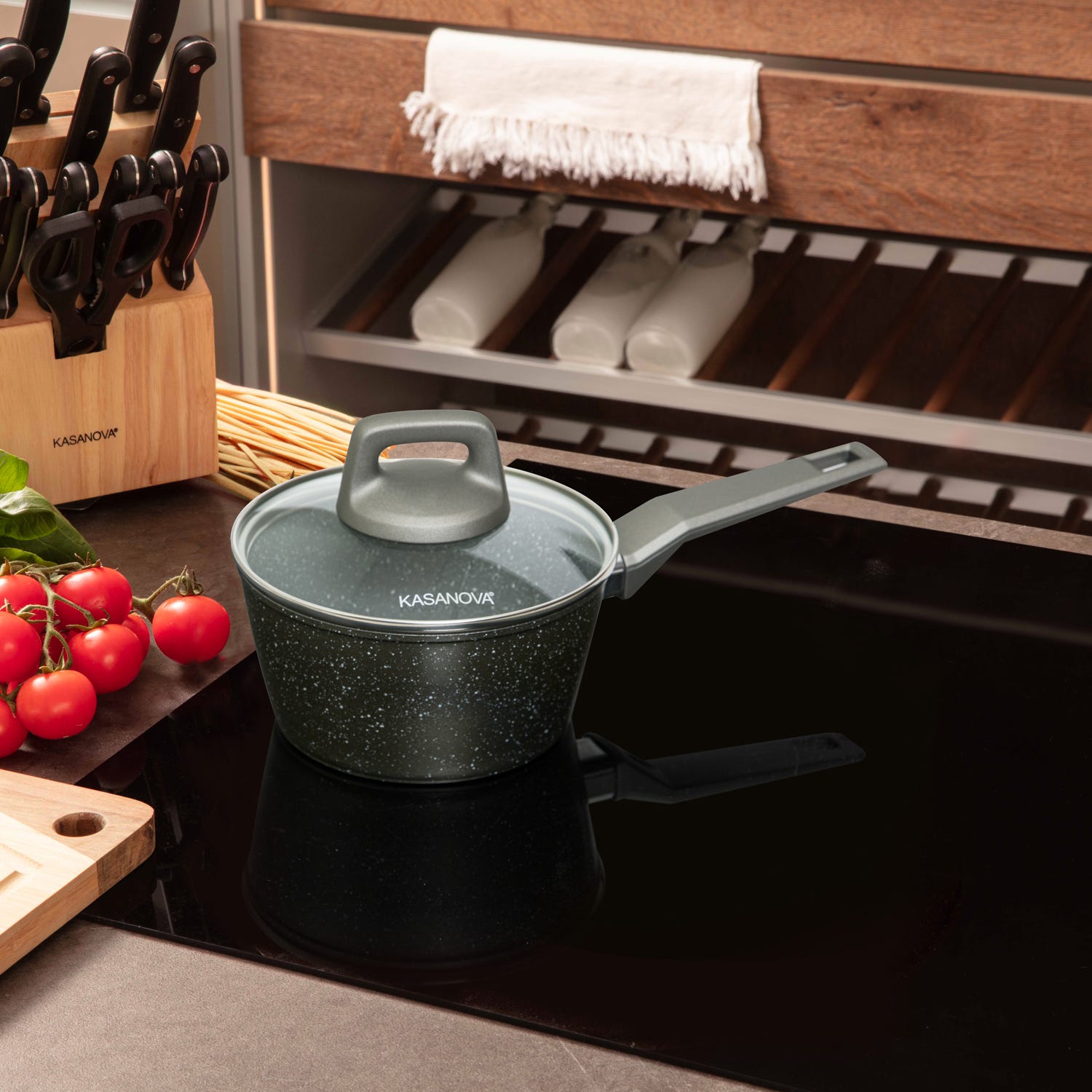 Casseruola 16 cm con coperchio Pratika
