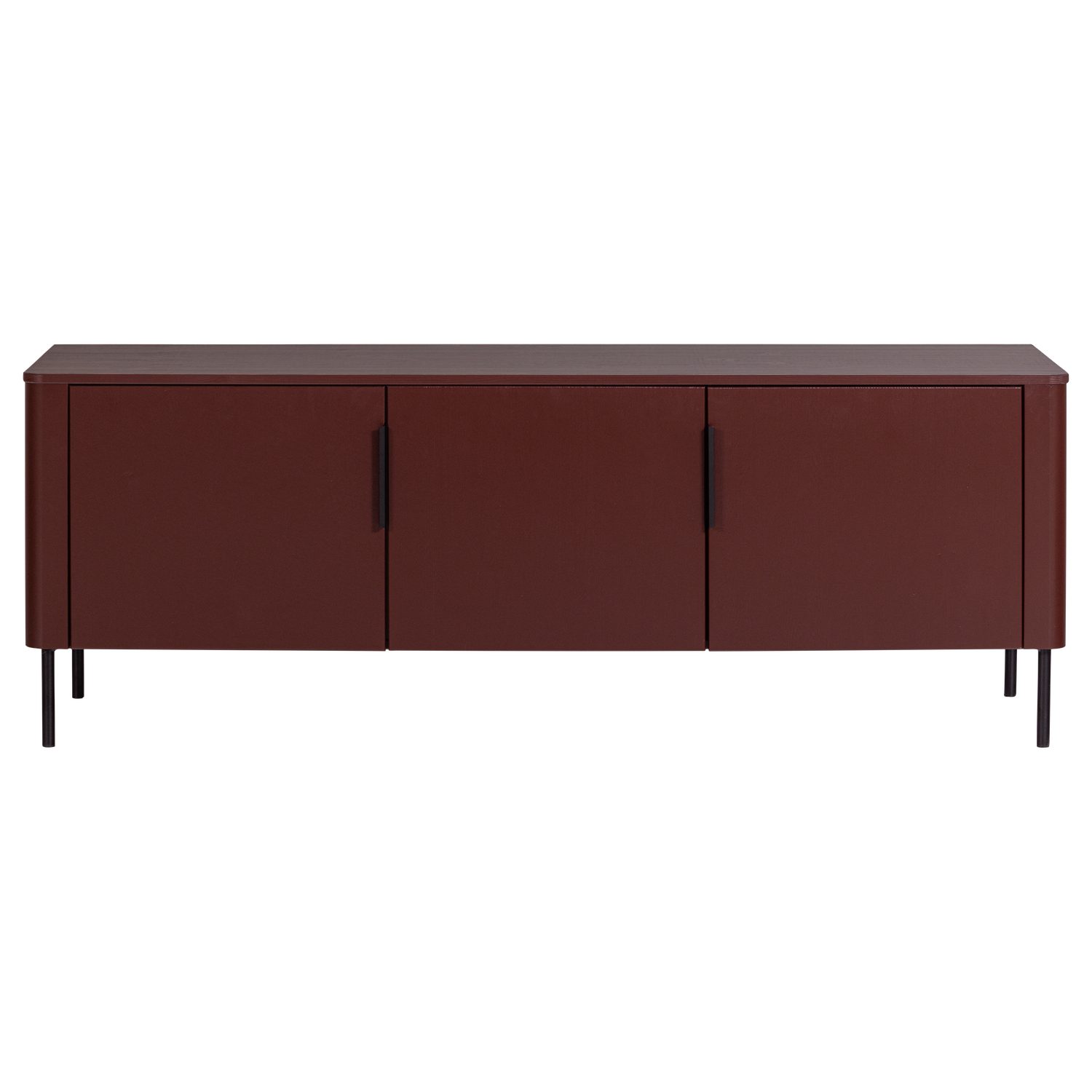 WOOOD tv meubel 154 cm Gunnar - Grenen - Bordeauxrood - 56x154x44