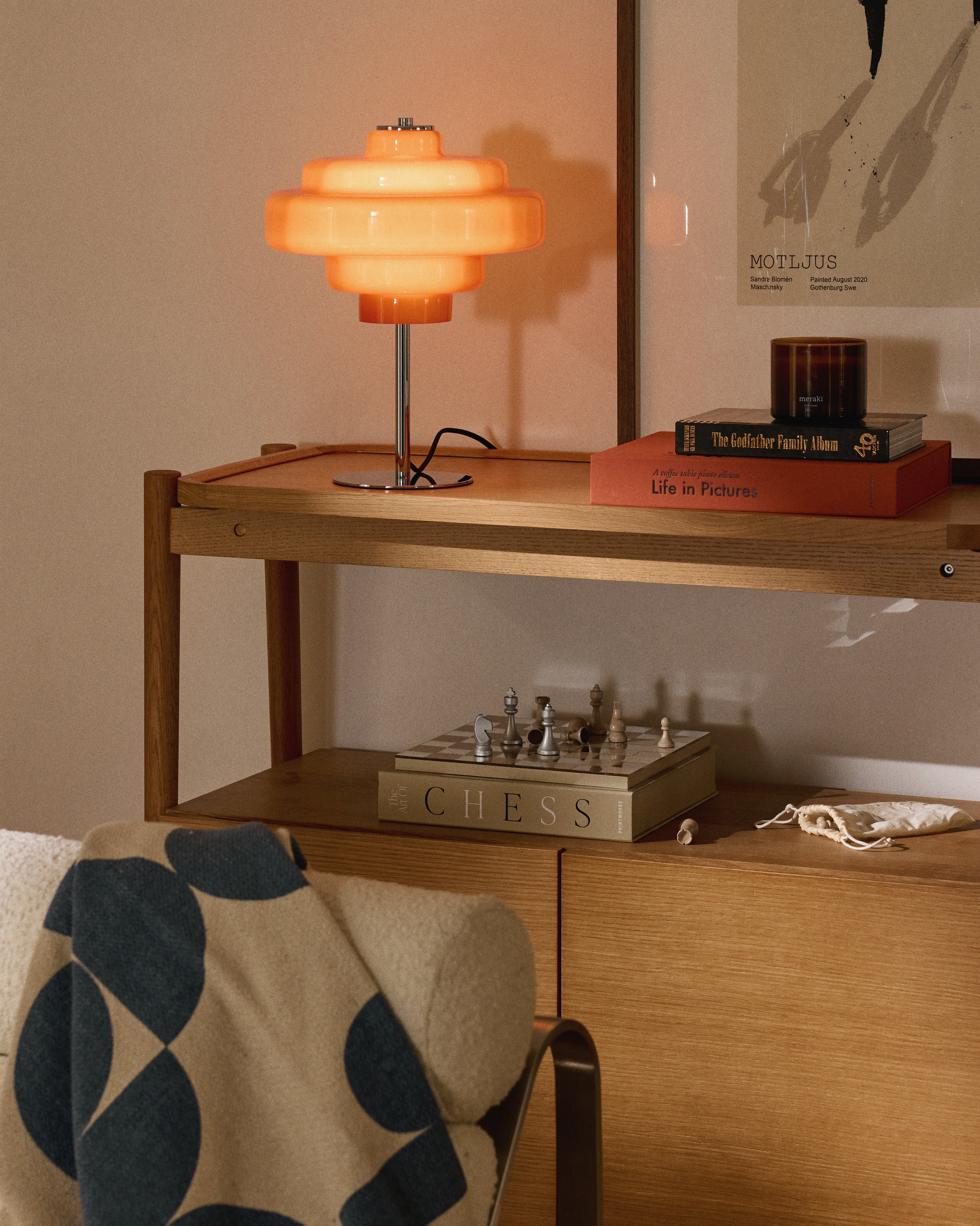 Glas-Tischlampe Millie