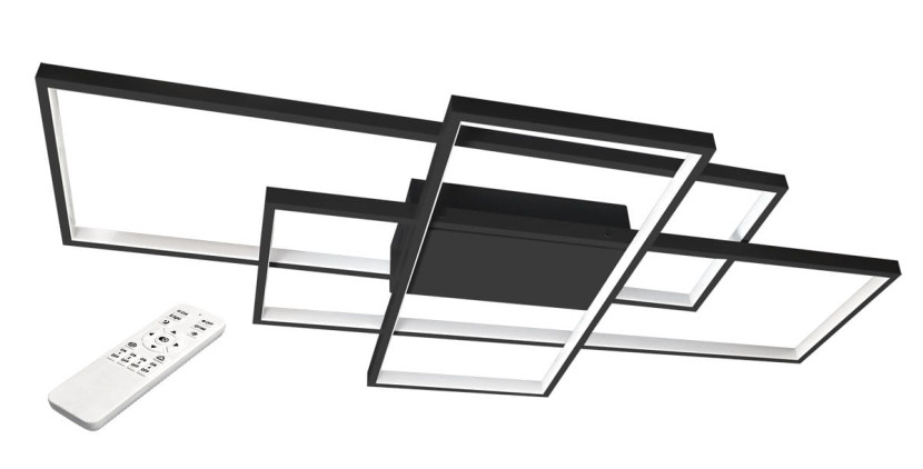 Lampa sufitowa z pilotem Hydra LED 126W czarna