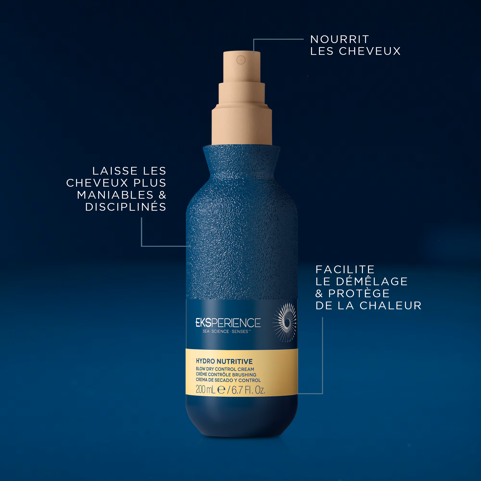HYDRO NUTRITIVECrème contrôle brushing