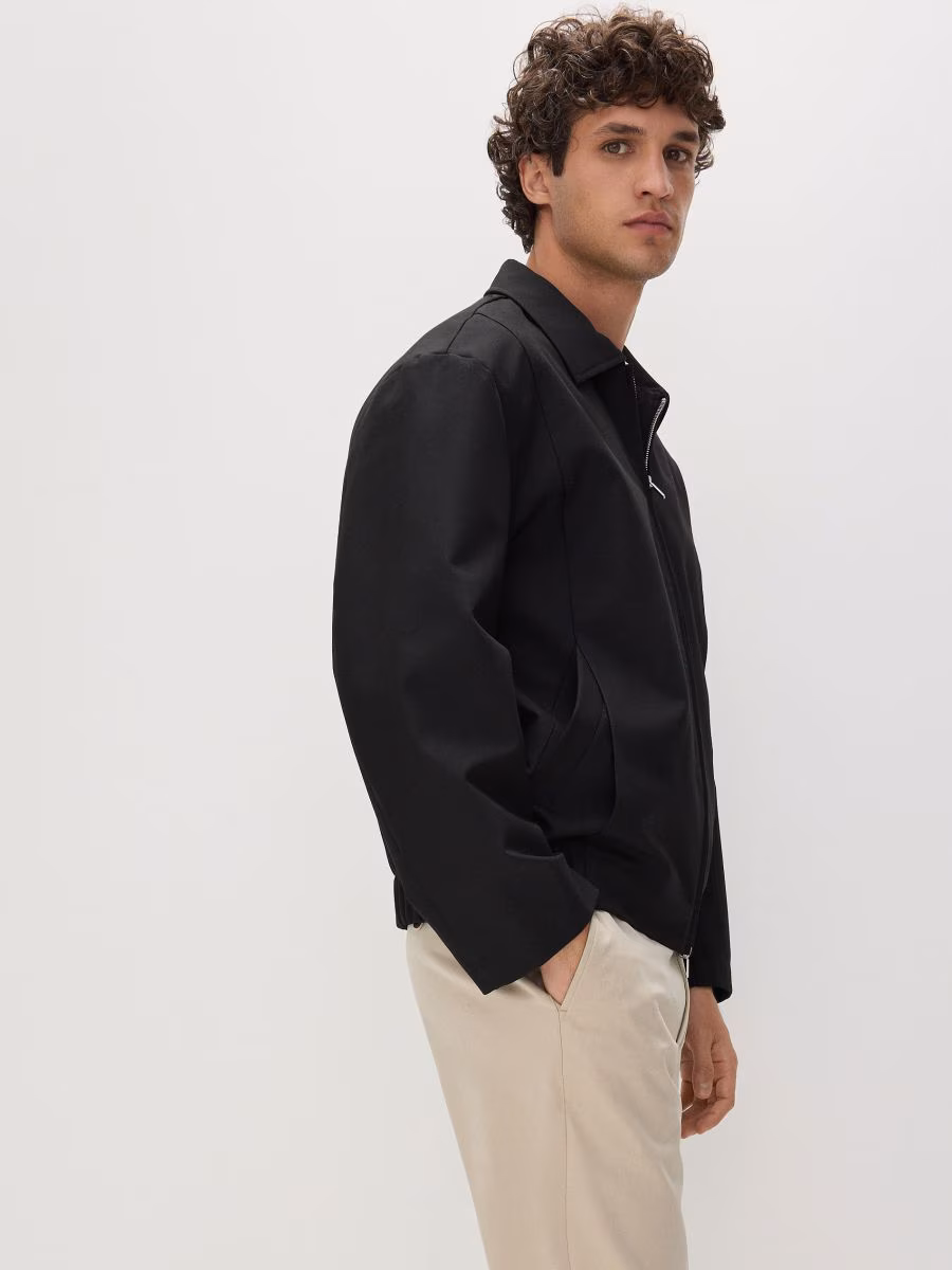 Bomber Jacket With Collar
