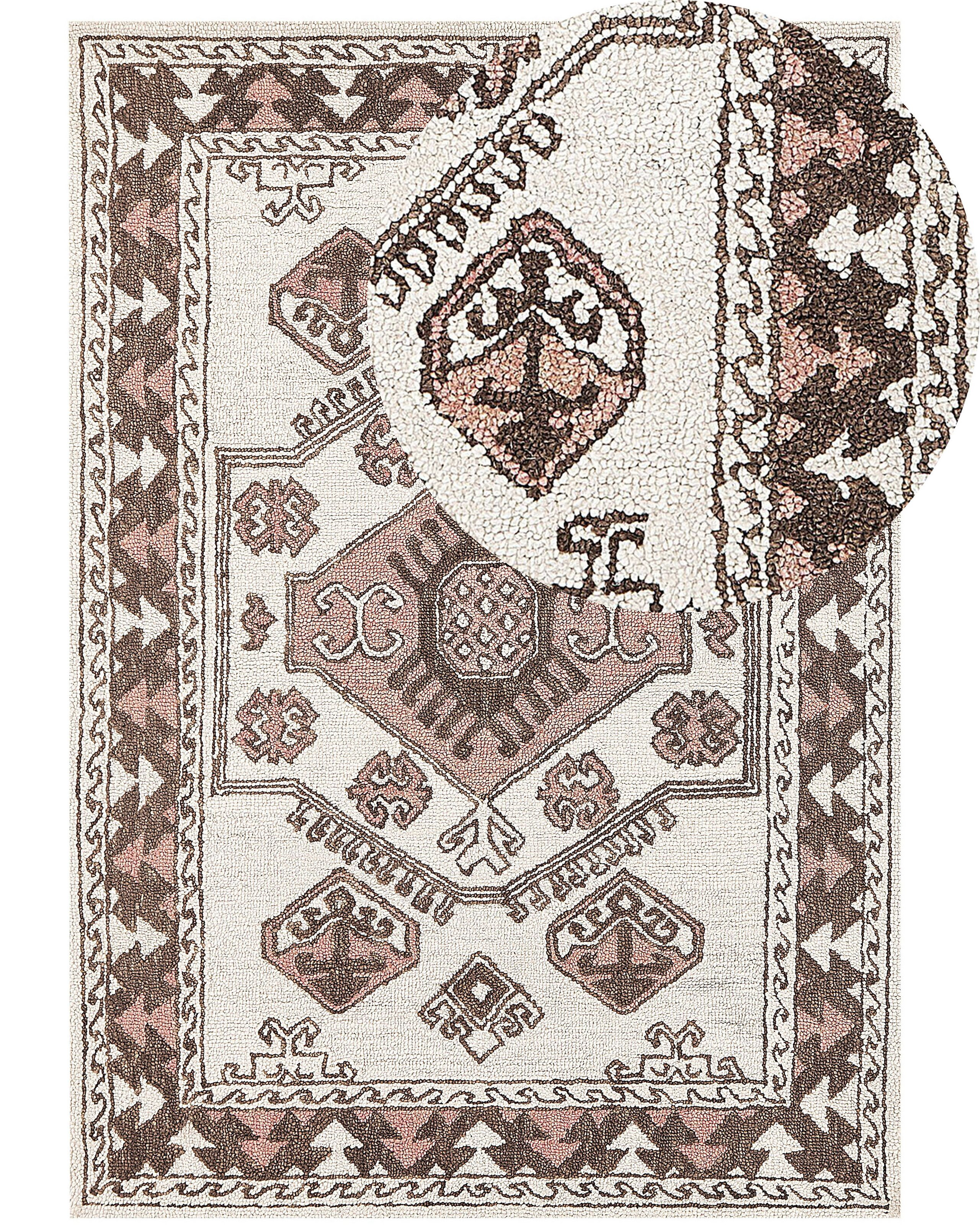 Dywan wełniany tkany 160x230 cm wielokolorowy