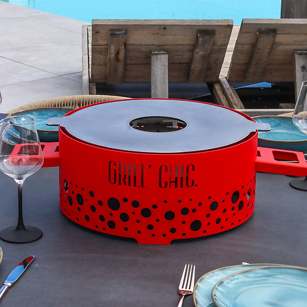 Brasero Ptit Grill Acier Rouge