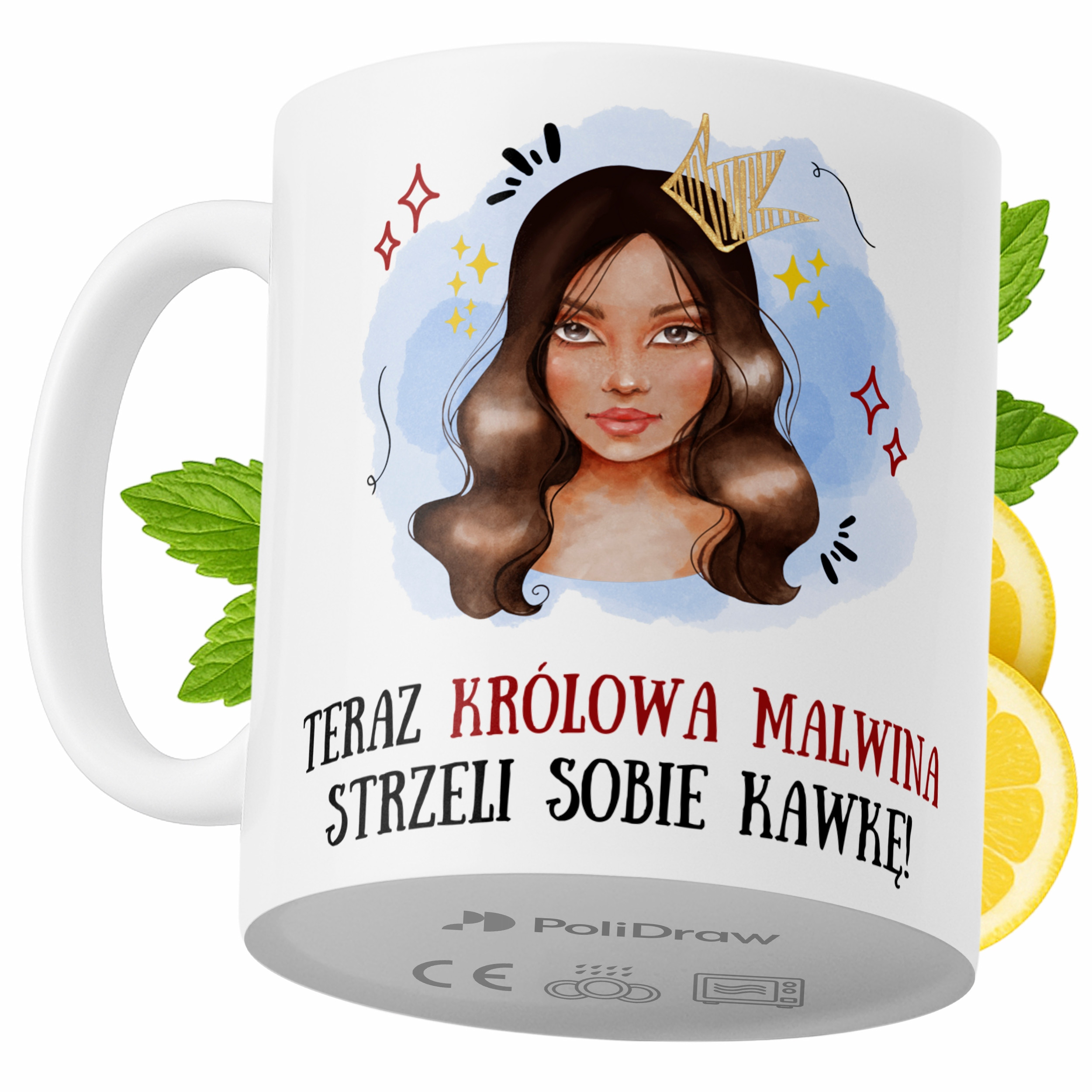 Kubek Dla Malwiny na Prezent z Nadrukiem ze Zdjęciem 330 ml PoliDraw