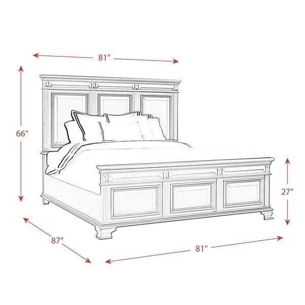 Picket House Furnishings Trent Panel Bed in White