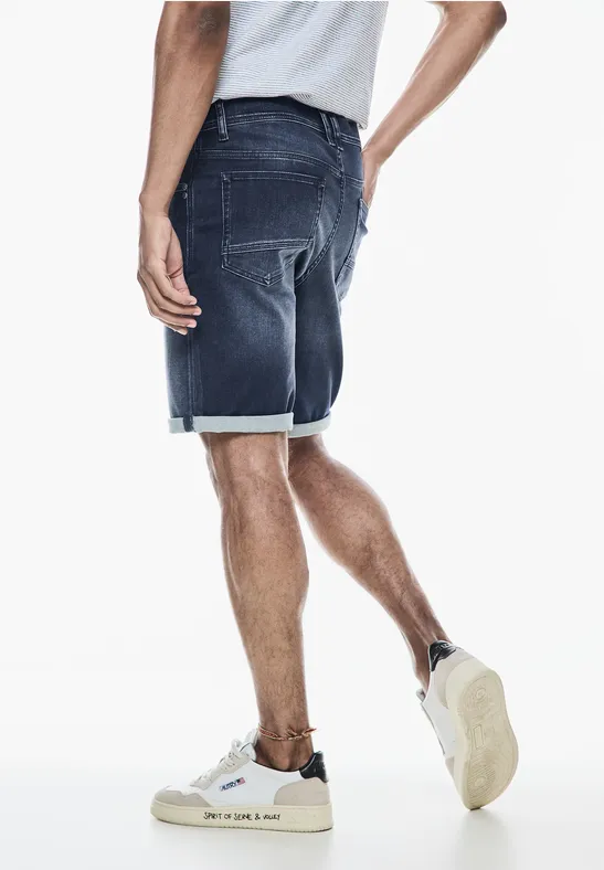 Elastische Jeans Shorts