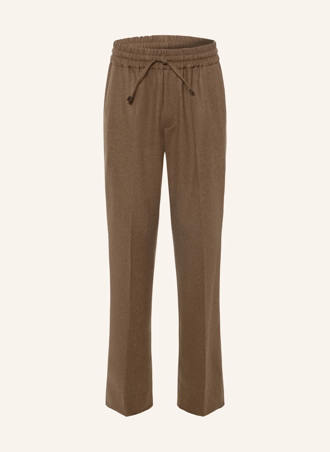 DRÔLE DE MONSIEUR Flanellhose im Jogging-Stil Regular Fit