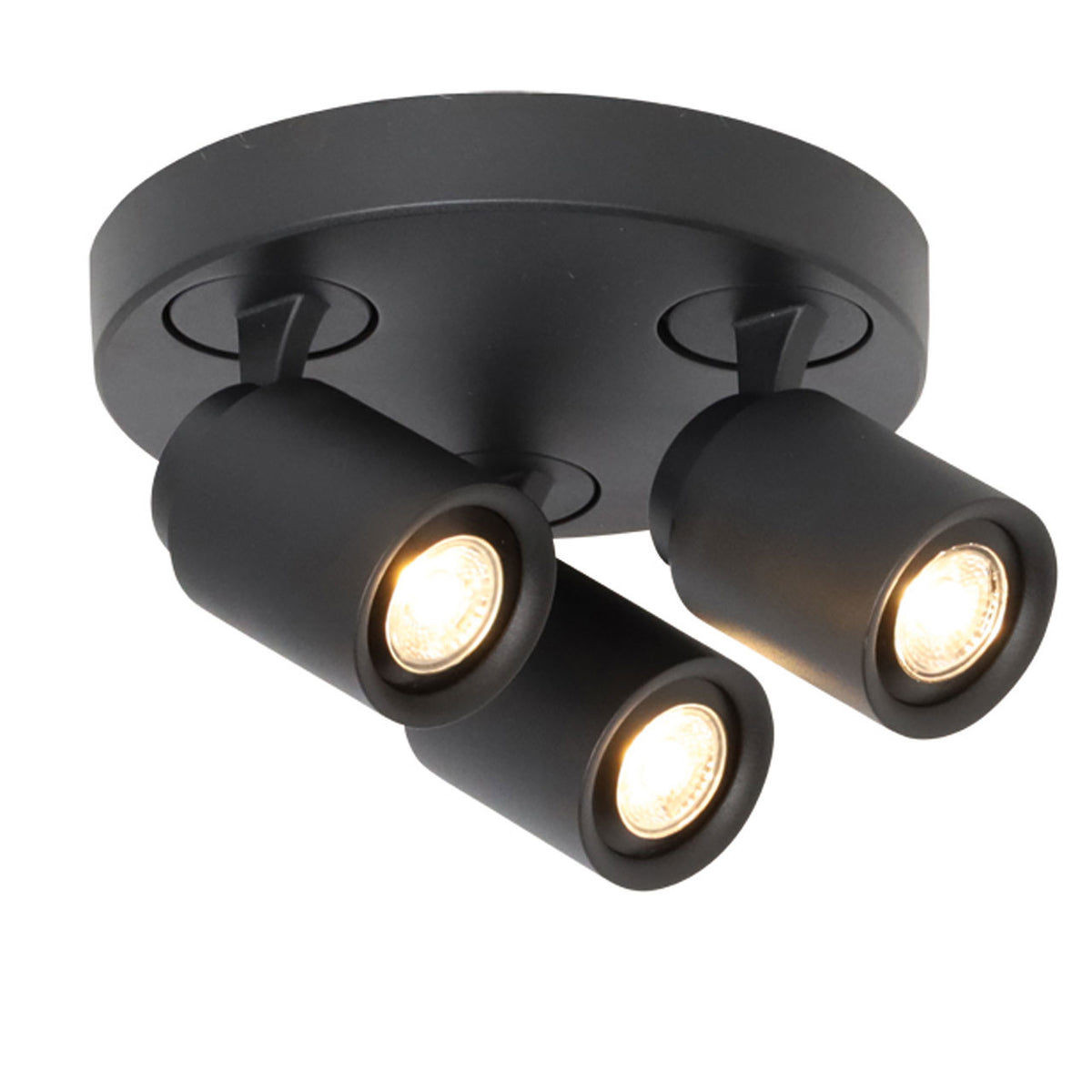 Freelight spot Razza - 3 lichts - 21 x 14  cm - zwart