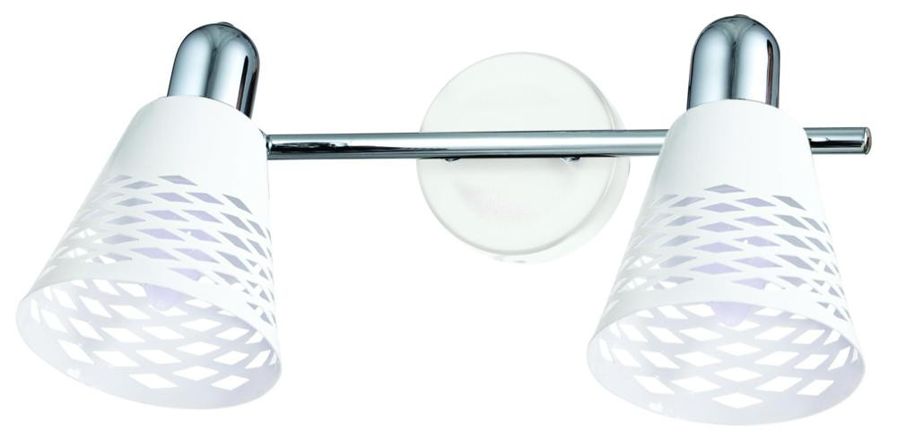 Kinkiet biały DISCOVERY2xE14x40W wym:19x46x10cm IP20 Candellux