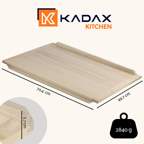 Kadax Stolnica Drewniana Duża 70x50cm Dwustronna