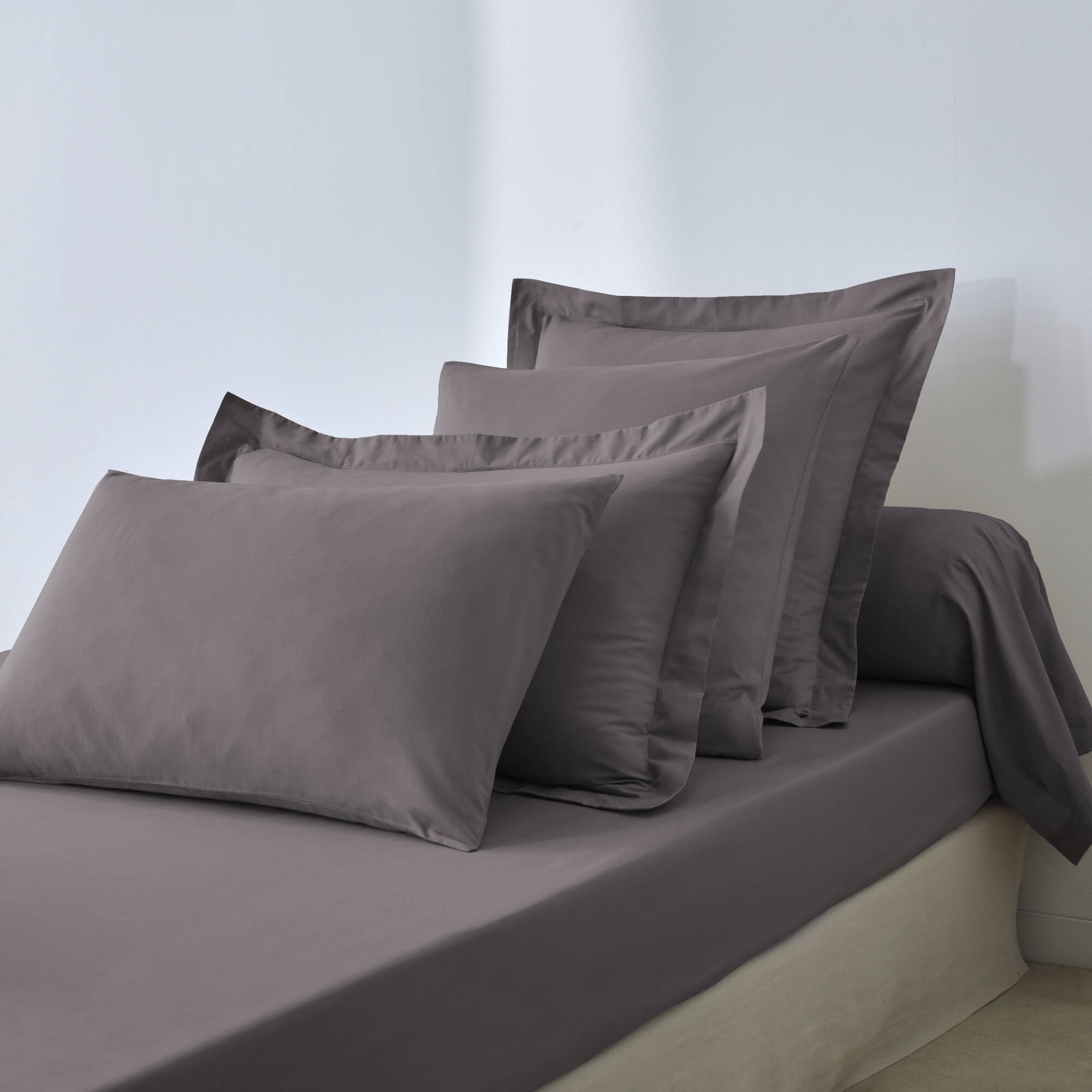 Drap-housse uni coton bonnet 32 cm
