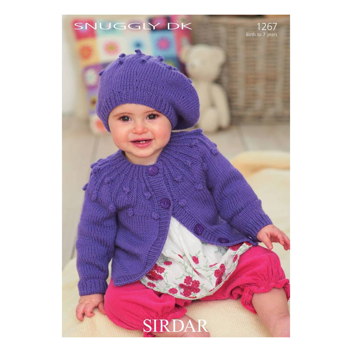 Sirdar Snuggly DK Cardigan and Beret Digital Pattern 1267