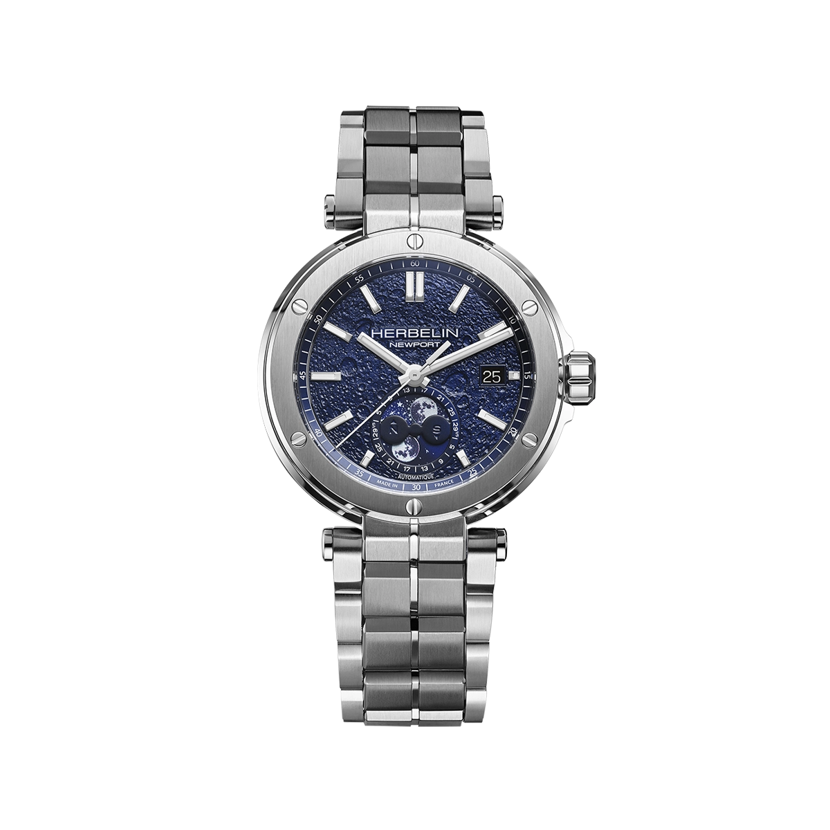 NEWPORT – AUTOMATIQUE PHASES DE LUNE – ACIER
