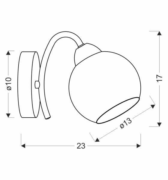 Lampa kinkiet NESTOR patynowy 1x40w e27 klosz biały
