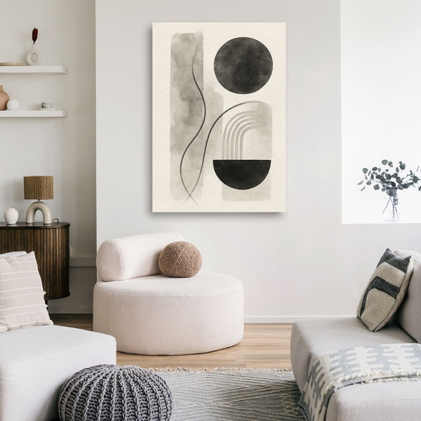 Feeby Obraz na płótnie, Abstrakcja Geometryczna Akwarela 40x60