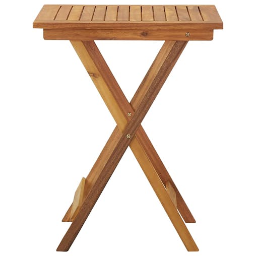 NNEVL 3 Piece Folding Garden Dining Set Solid Acacia Wood