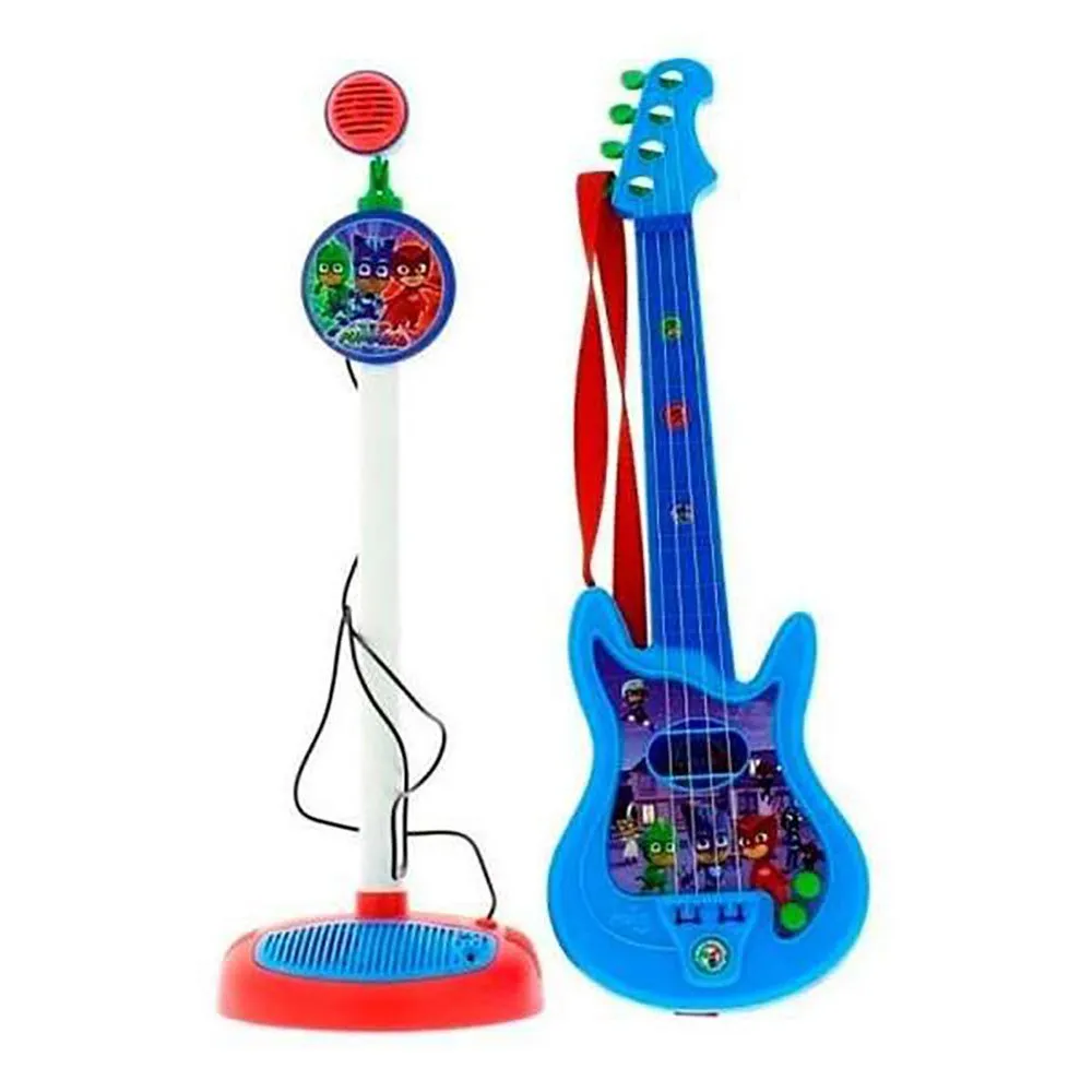 Reig Musicales Pj Masks Standing And Microphone With Adjustable Height Amplifier guitar