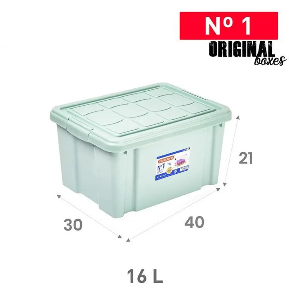 Plasticforte Multi Storage Opslagbox - mintgroen - 16L