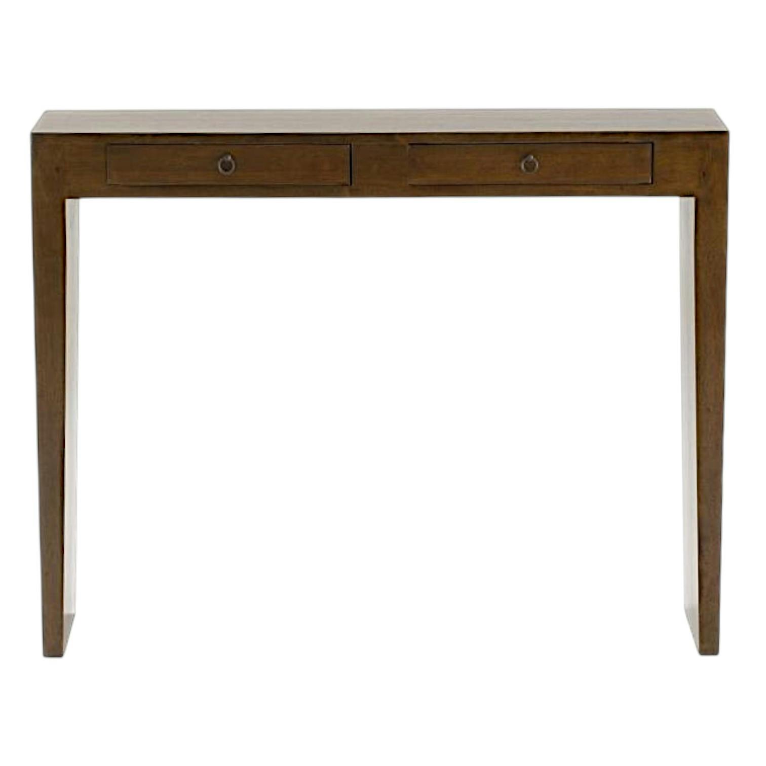 Console bois massif 2 tiroirs MAORI