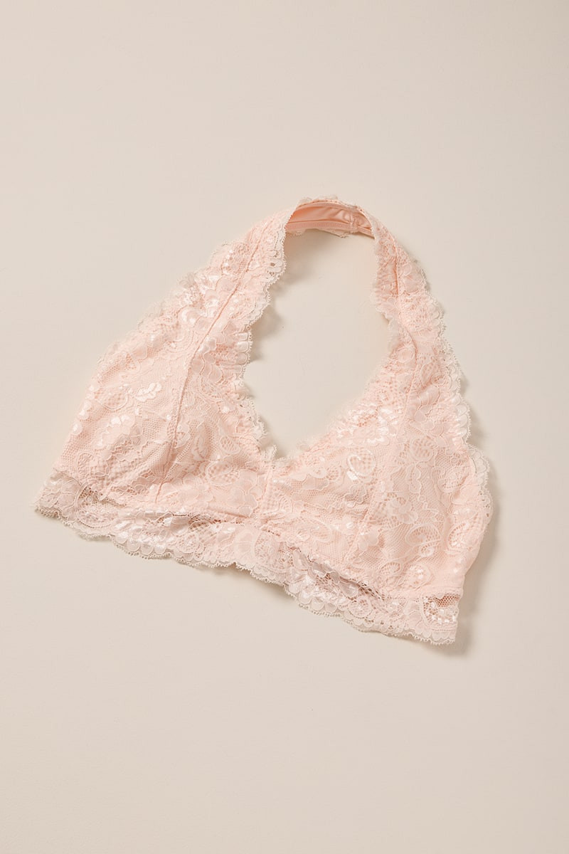 Cheryl Halter Lace Bralette