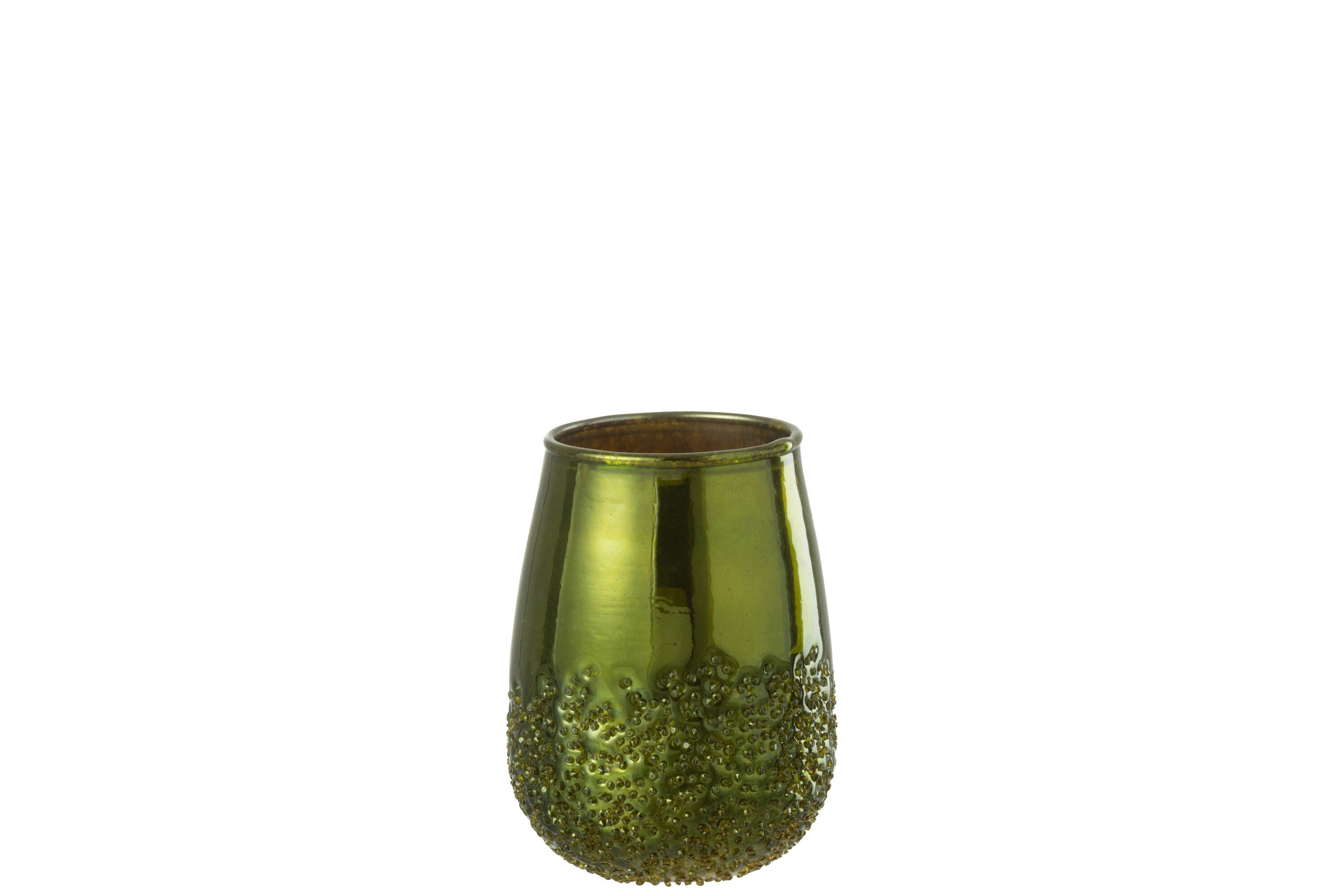 J-Line kaarshouder Spiegel - glas - groen - small - 2 stuks