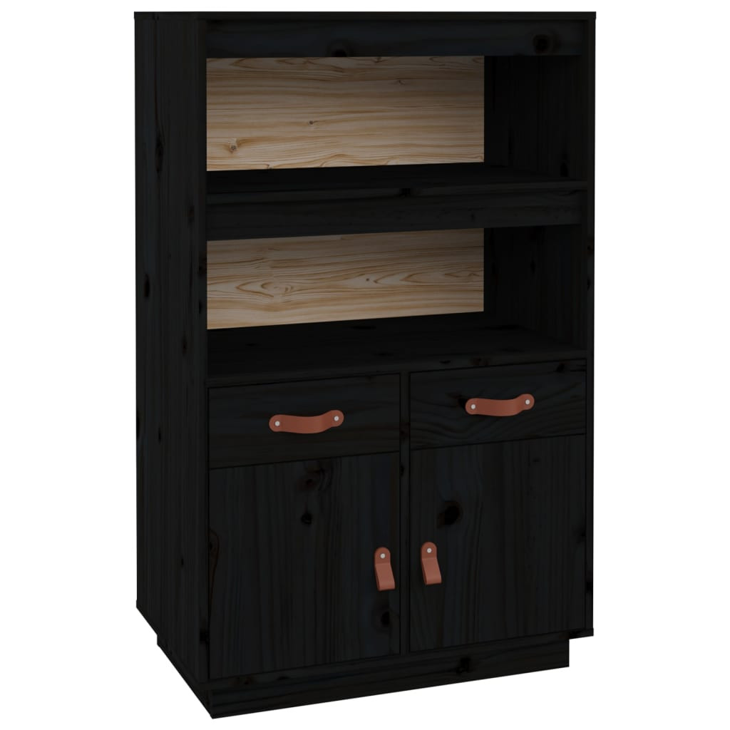 VidaXL Kredens czarny 67x40x108,5 cm