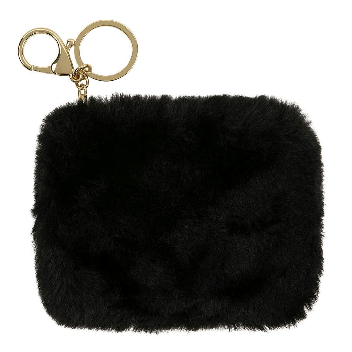 - Porte-monnaie Peluche Noir