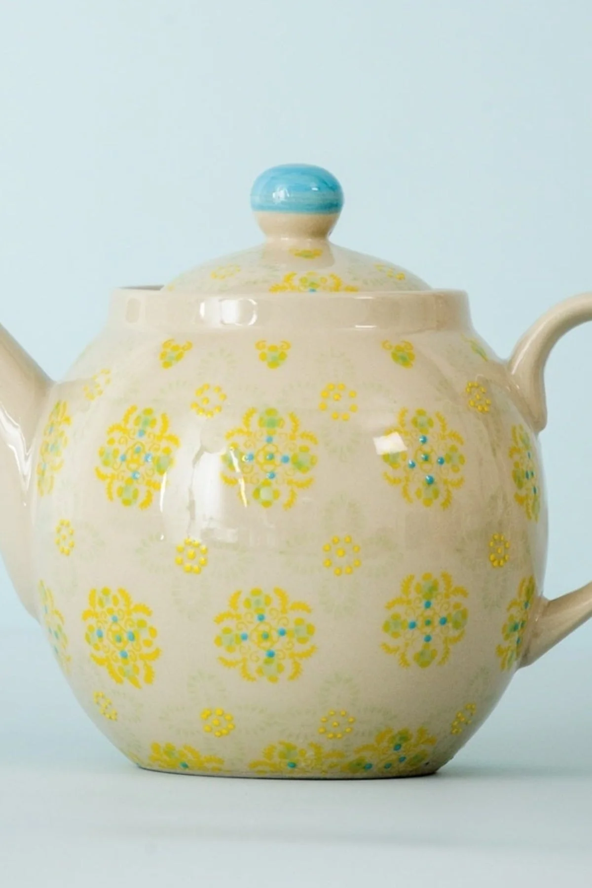 Eclectic Yellow Tea Pot