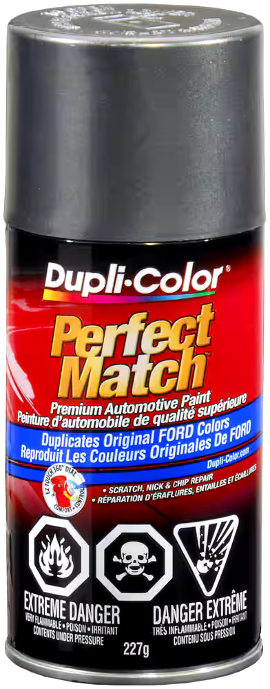 Dupli-Color Perfect Match Premium Acrylic Lacquer Automotive Aerosol Spray Paint, Dark Shadow Grey (CX), 227-g