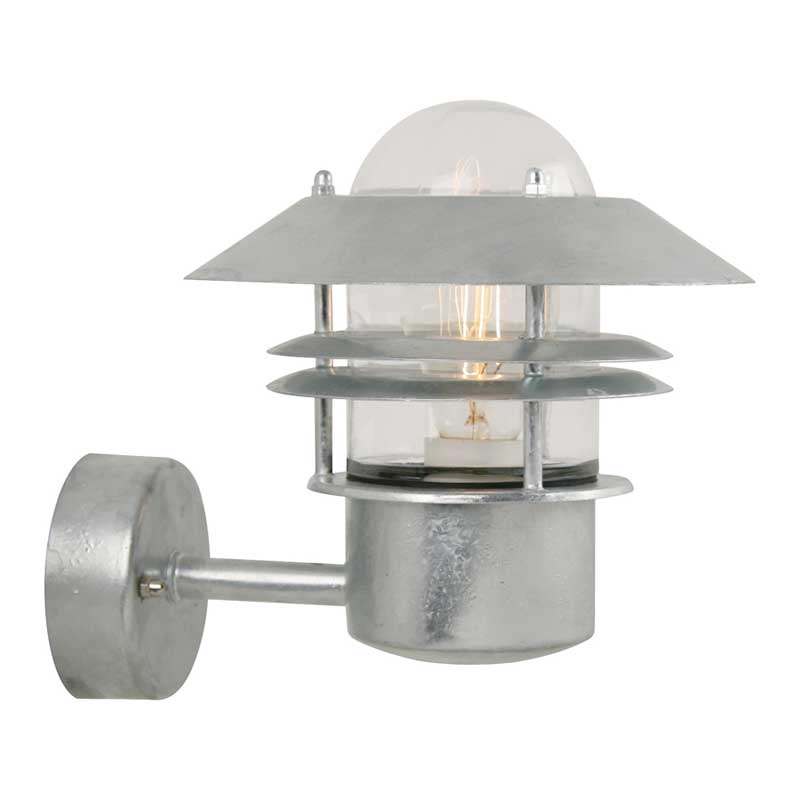 Nordlux Blokhus Wandlamp Buiten Up | E27 | IP54 | Verzinkt | Seaside