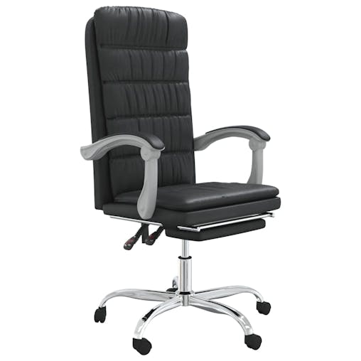 NNEVL Reclining Office Chair Black Faux Leather