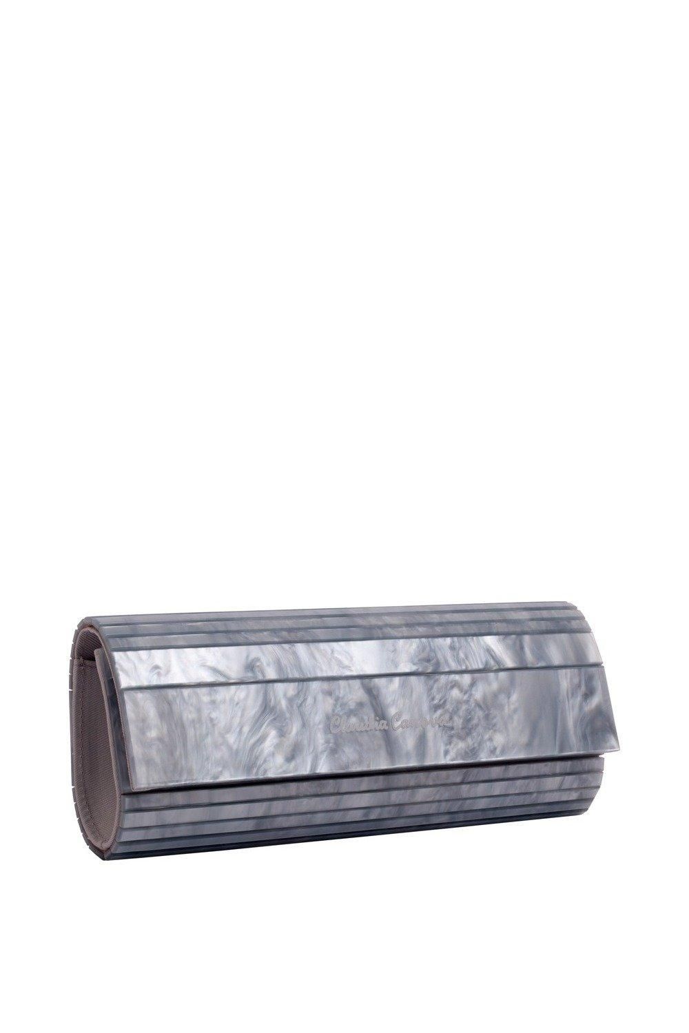 Claudia Canova Acrylic Pearlescent Clutch Bag