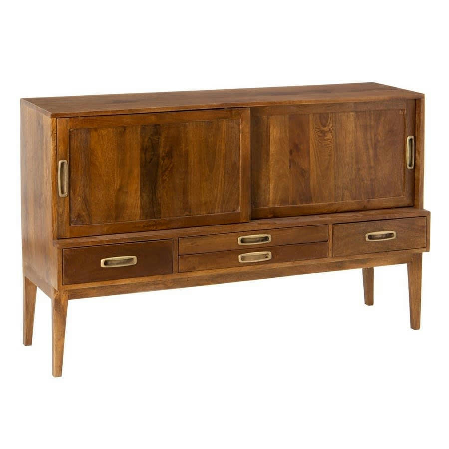 - Buffet 140x40x87 cm en bois de manguier