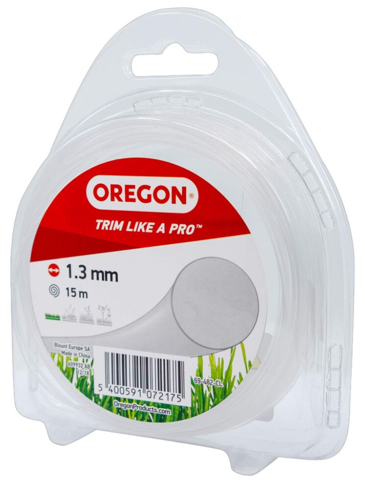 TRIMMERTRÅD OREGON 15 MX1,3MM ORANSJE