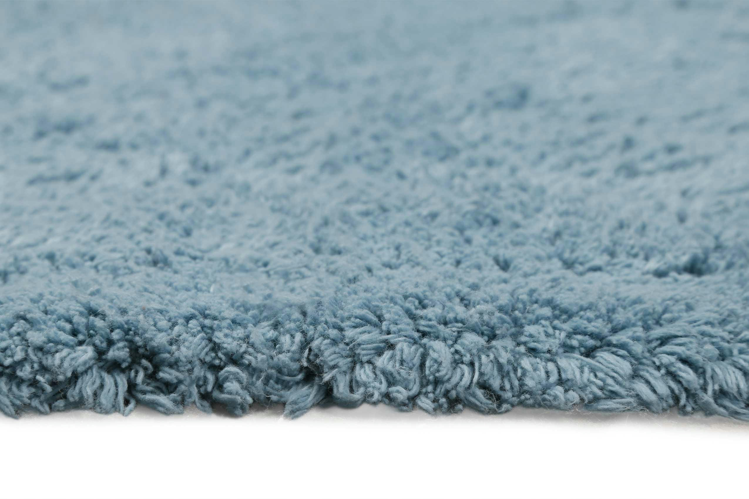 OLE - Tapis de bain doux bleu coton 55x65