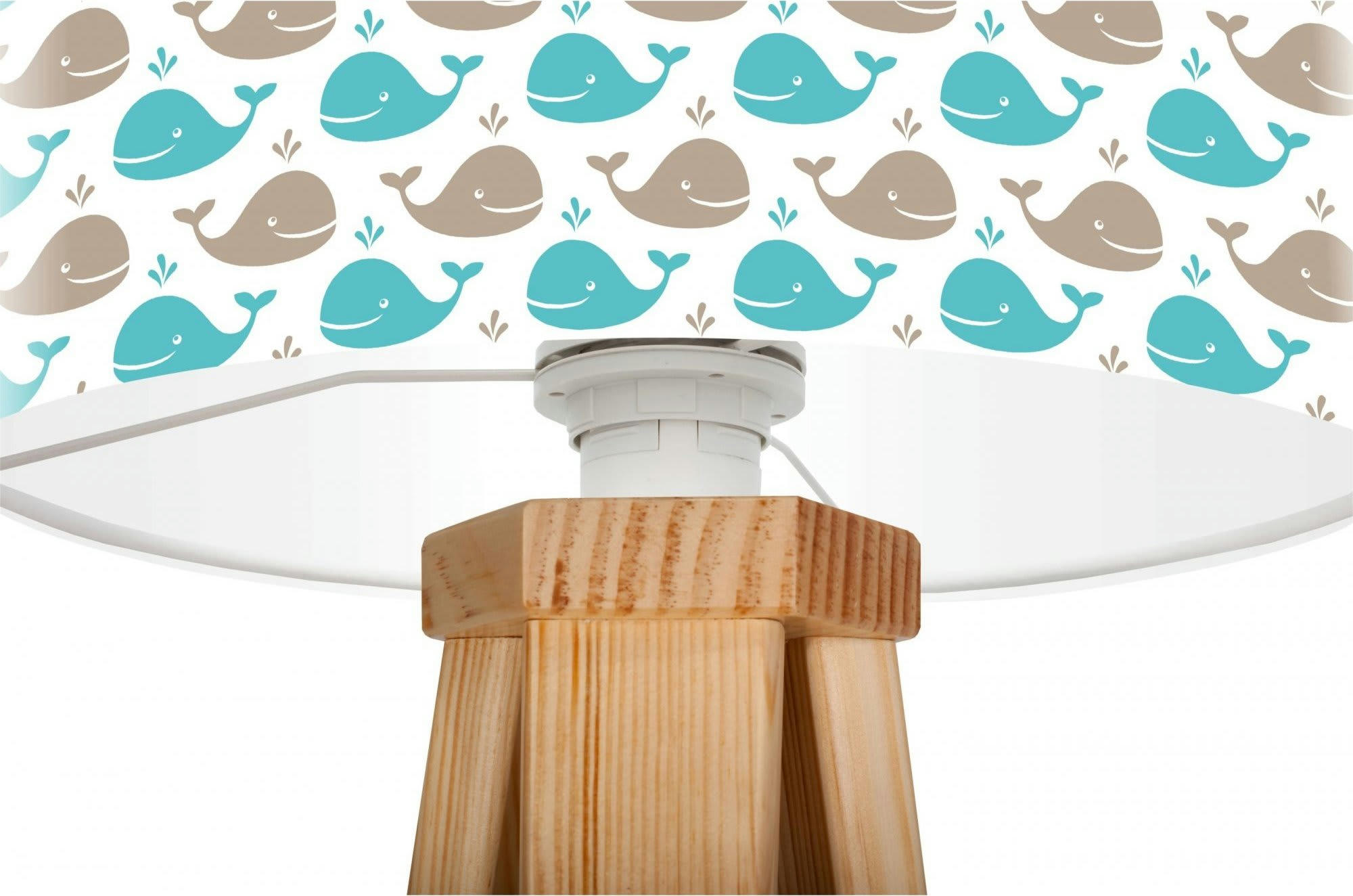 KIDS - Lampe de chevet enfant Bois Bleu 30x30x45 cm