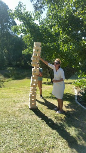 Premium Deluxe Jenjo Tumbling Tower (Biggest in Australia)127cm 54 Wooden Blocks