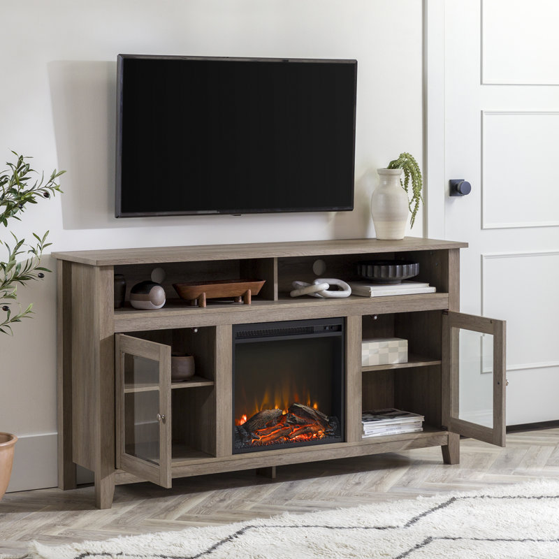 Kohn TV Stand for TVs up to 65 with Electric Fireplace Included