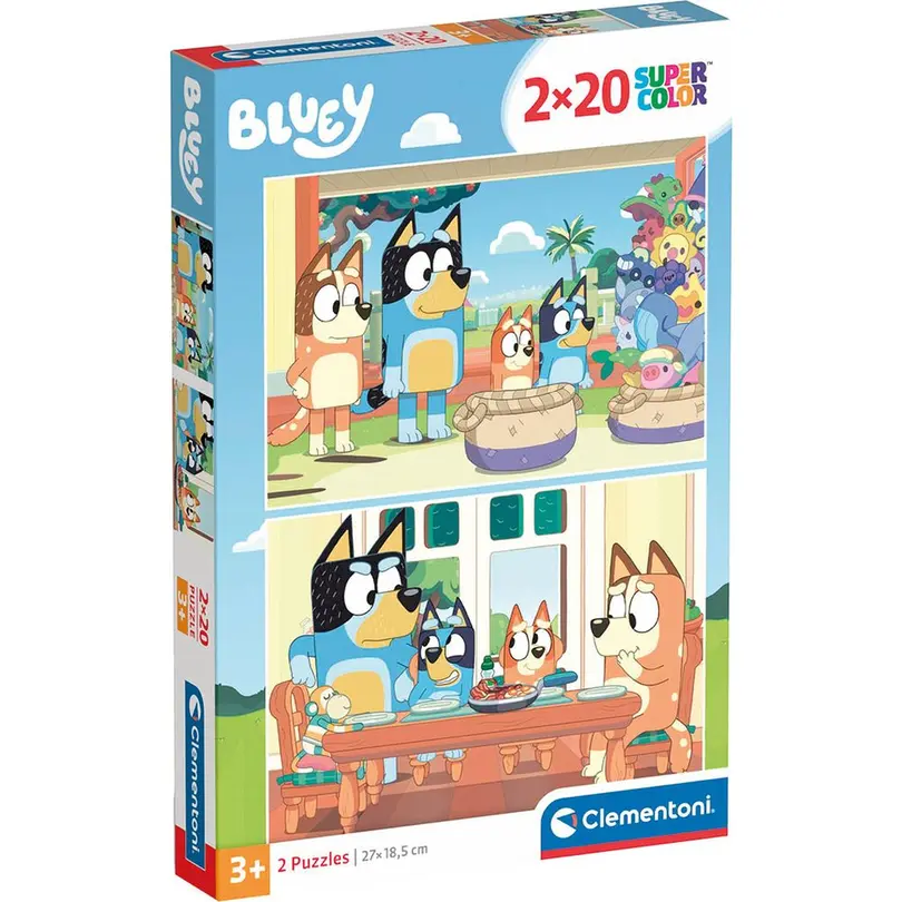 Puzzle 2er-Set Bluey